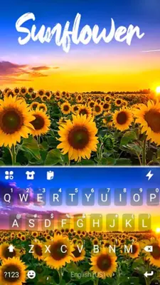 Sunflower Field Theme android App screenshot 0