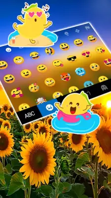 Sunflower Field Theme android App screenshot 2